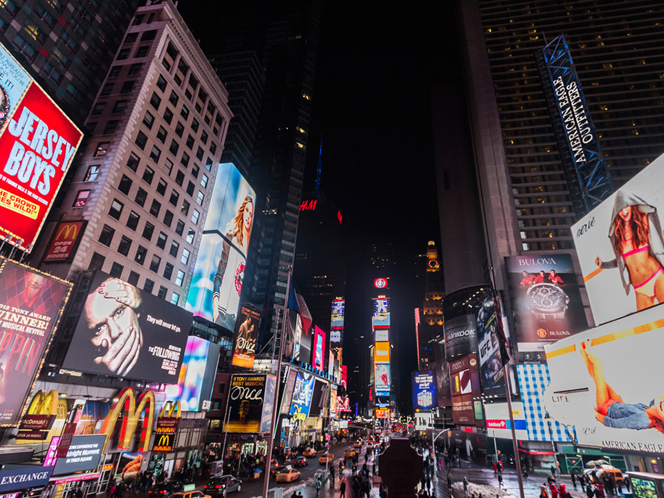 photo of Time Square in NYC