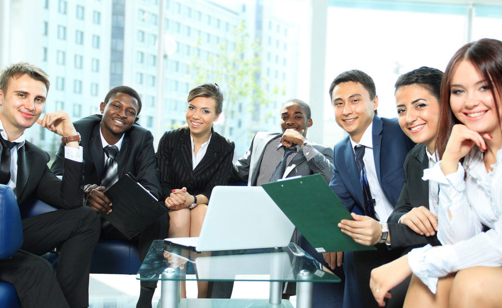 A team of diverse employees, indicating an inclusive recruitment strategy