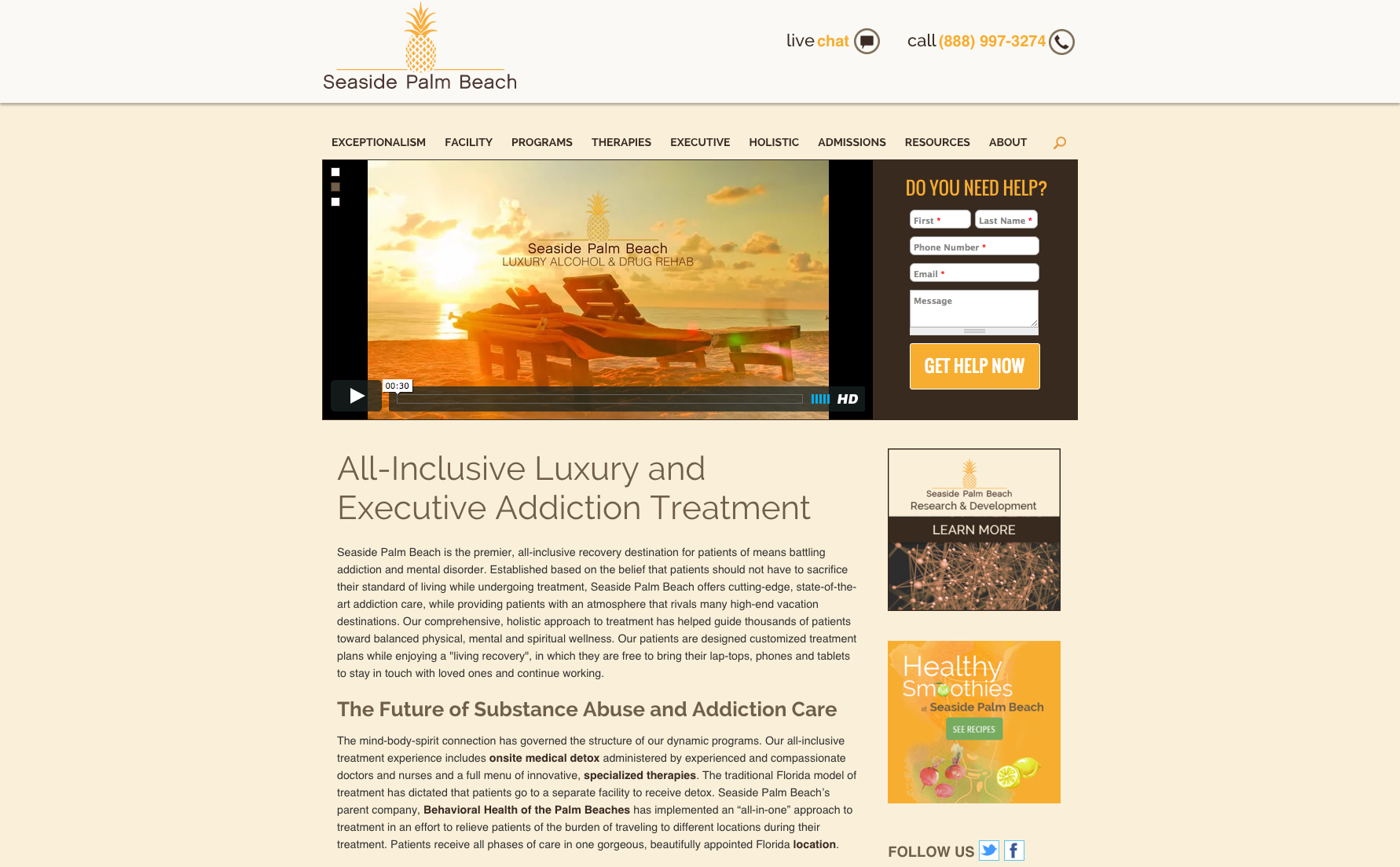 photo of luxury addiction treatment facility in the Palm Beaches, Florida