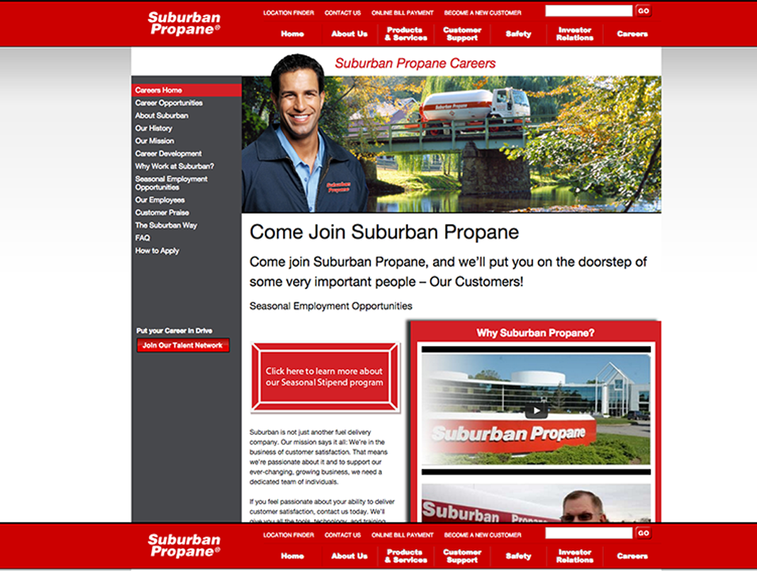 suburbanpropane.jobs website screenshot